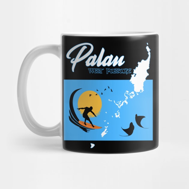 Palau West Passage Surfing by NicGrayTees